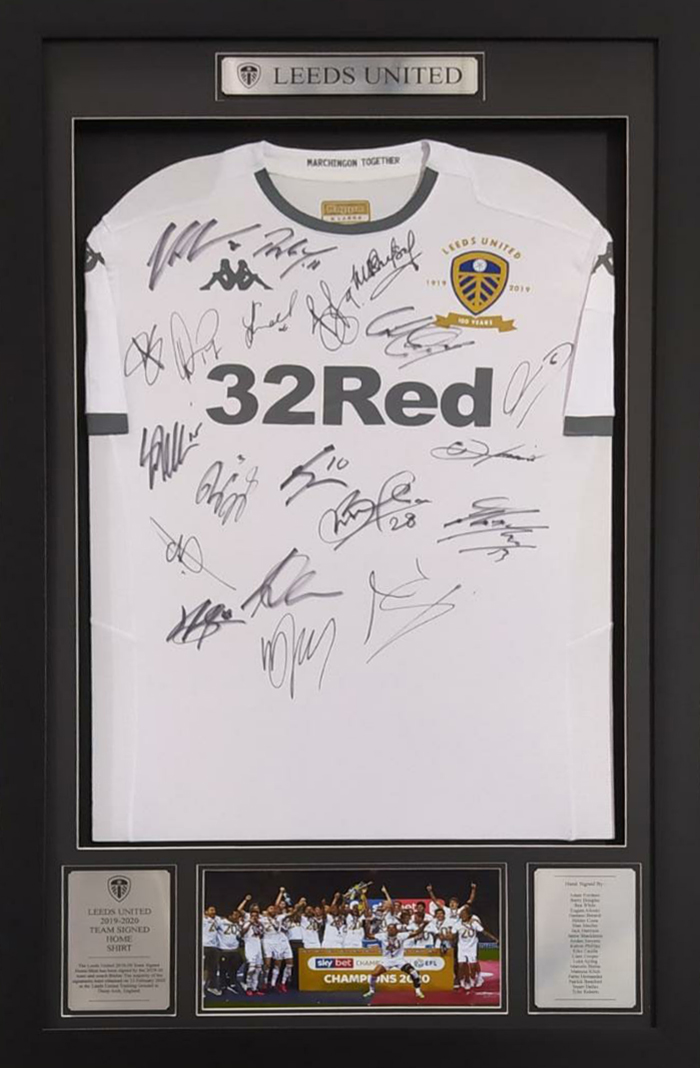 leeds united signed shirt 2019