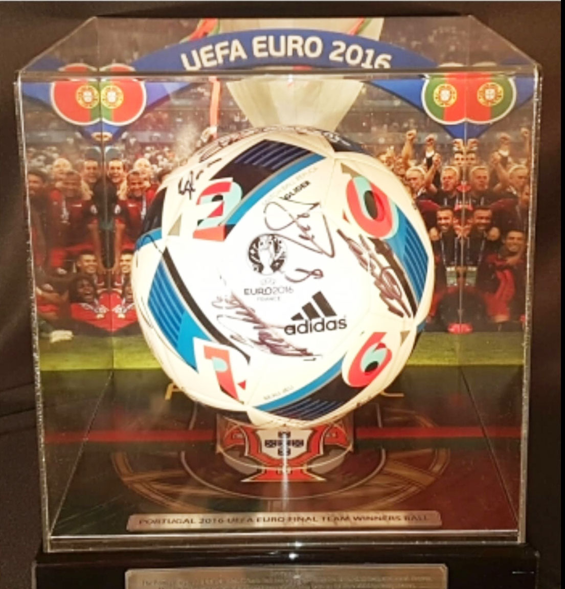 Portugal EURO 2016 Final Team Signed Ball - GetMemorabilia